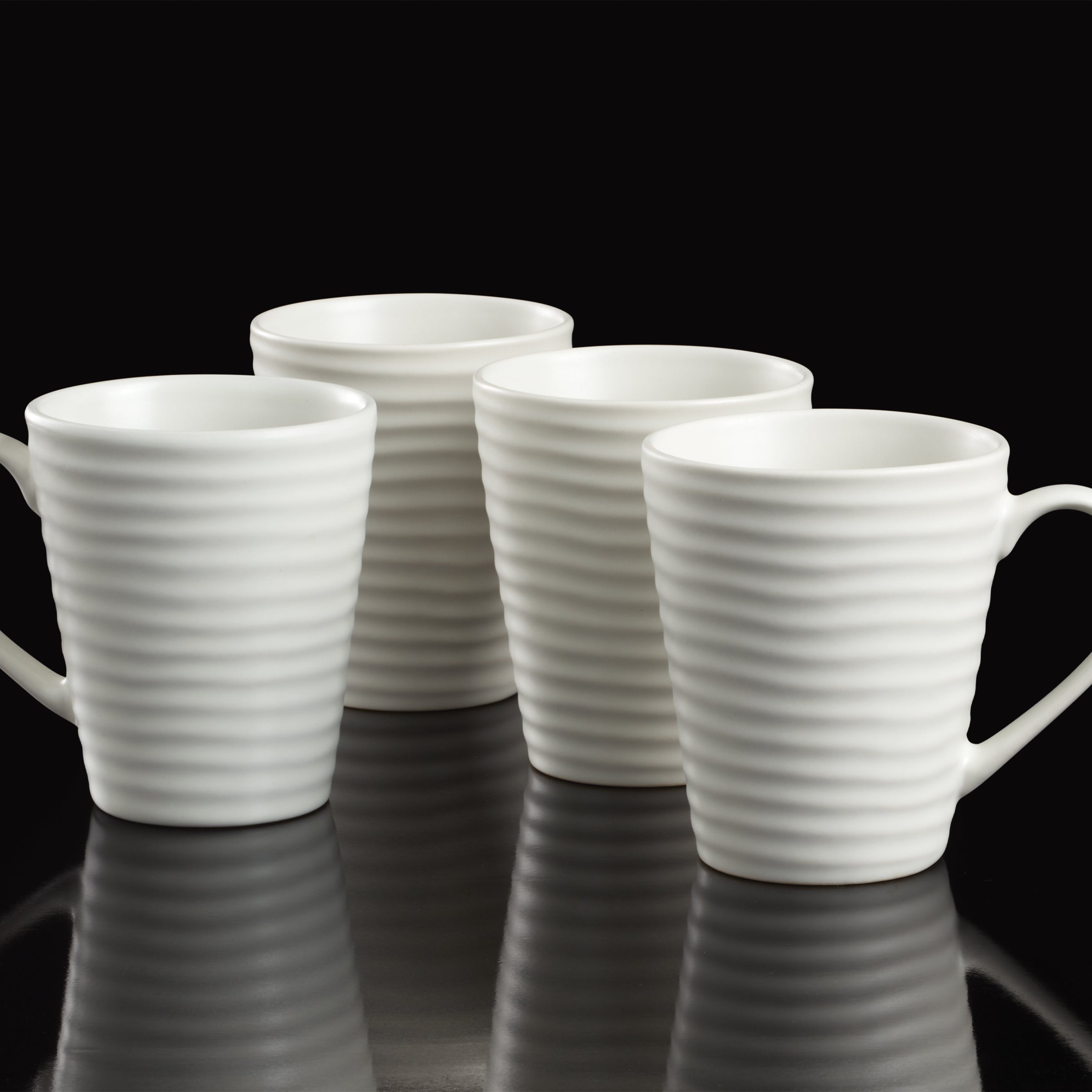 Ridge White Mugs - Set of 4 - Image 3