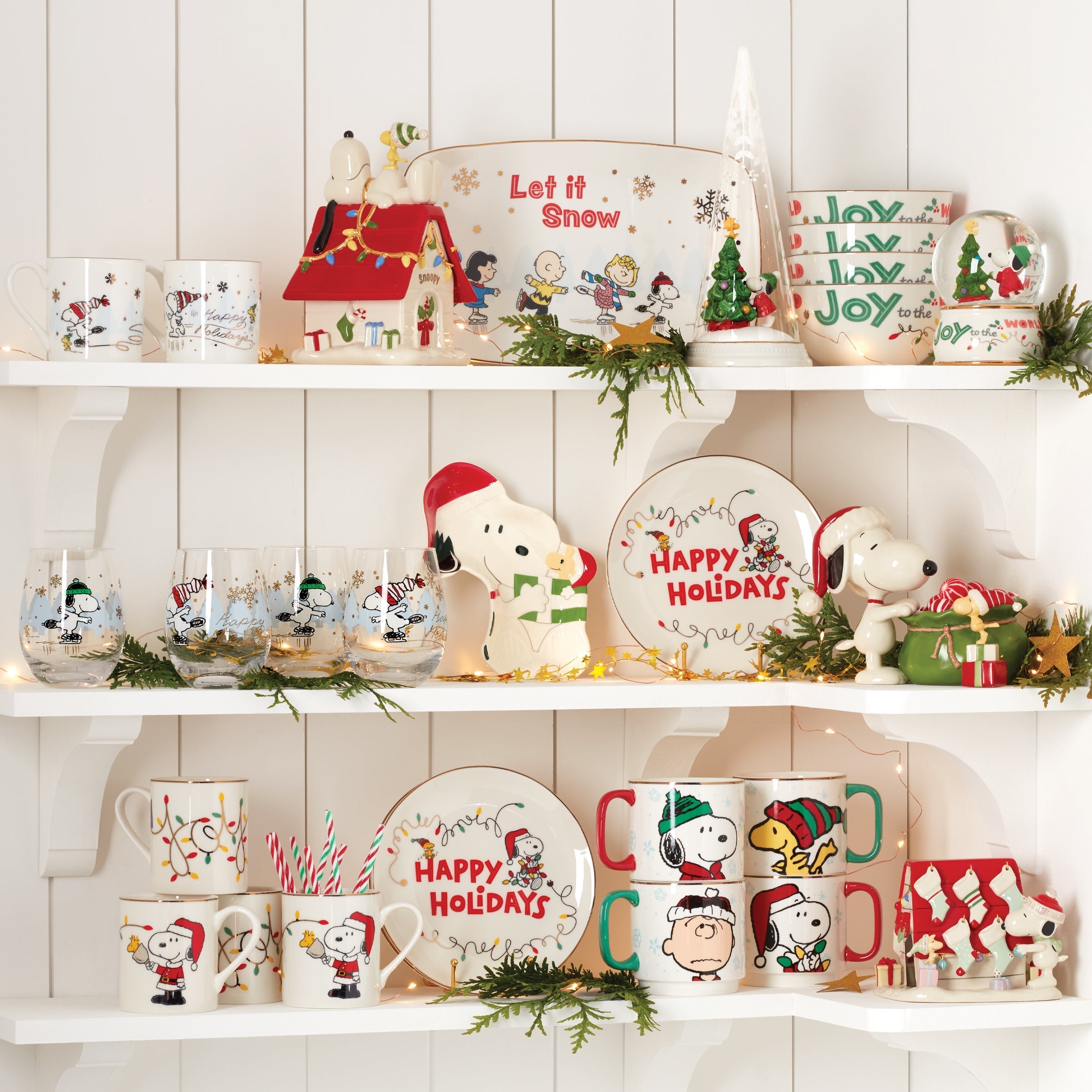 Snoopy Skating Christmas Tumblers - Set Of 4 - Image 3