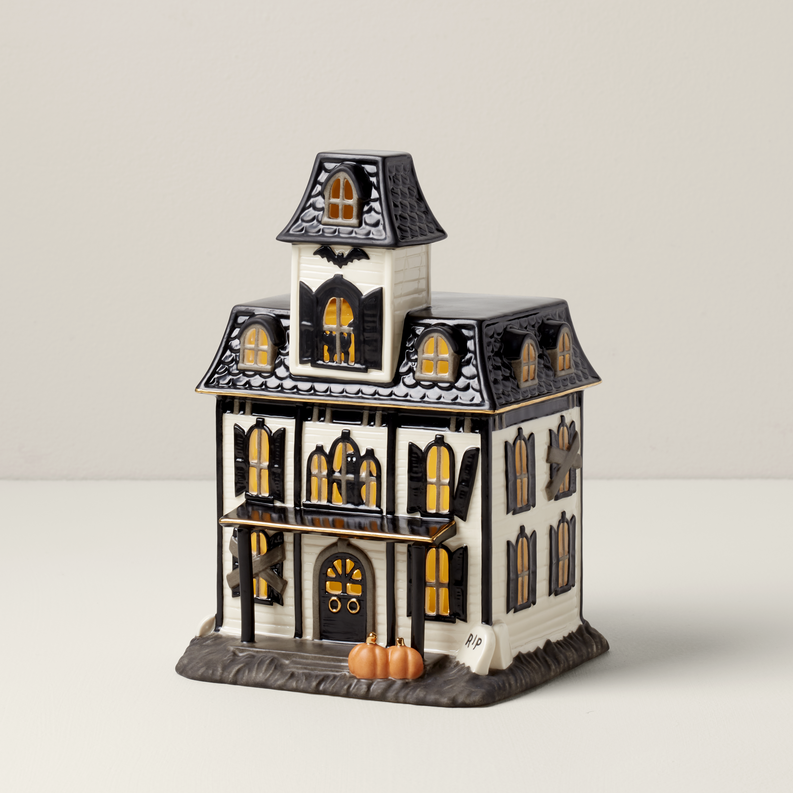 Vintage Halloween Lit House Figurine - Image 2