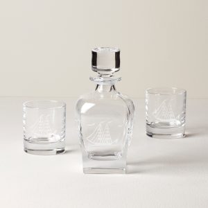 Tuscany Classics Clipper Ship 3-Piece Whiskey Set