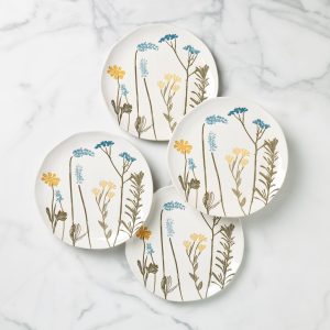 Wildflowers Accent Plates - Set of 4