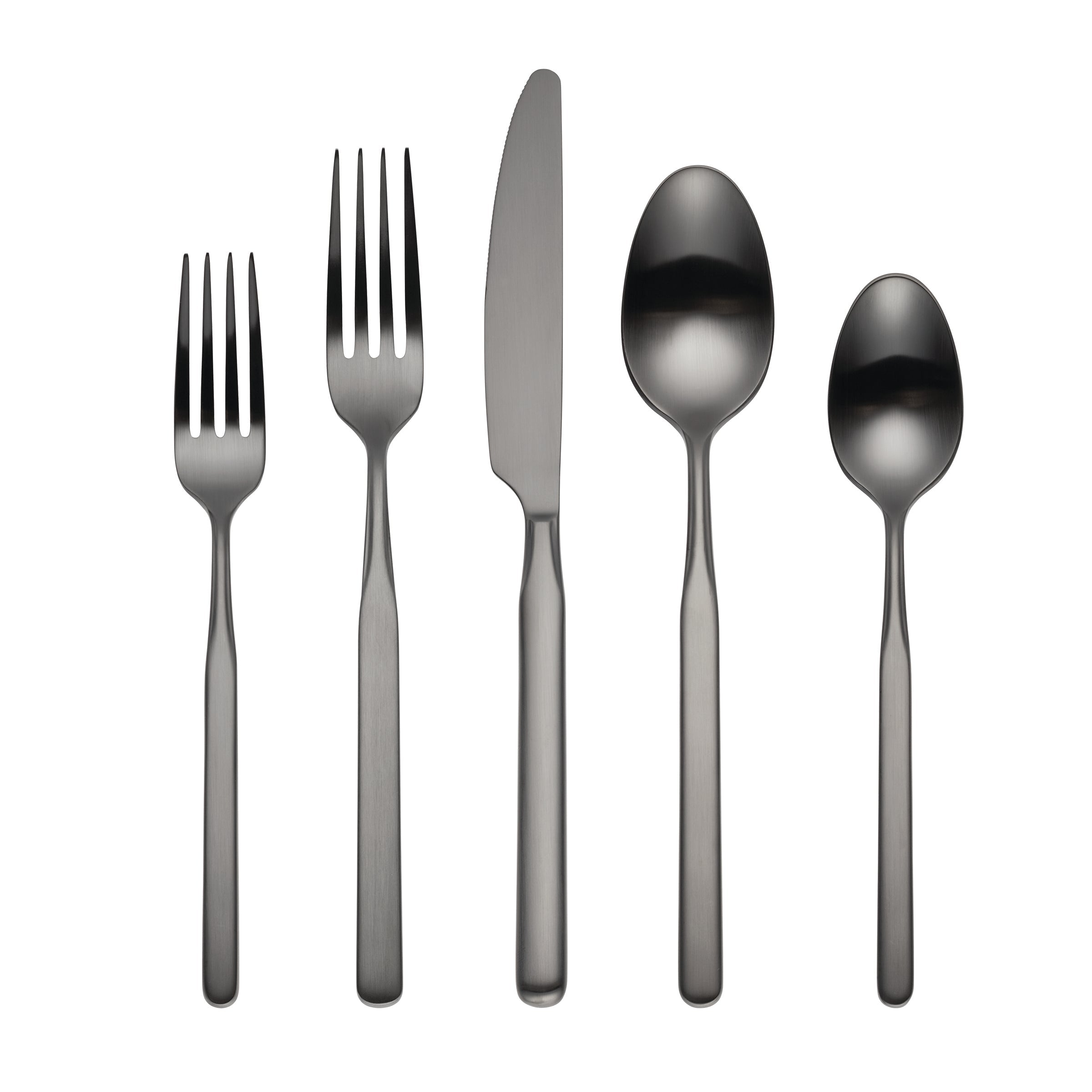 Mercer Gunmetal 5 Piece Place Setting