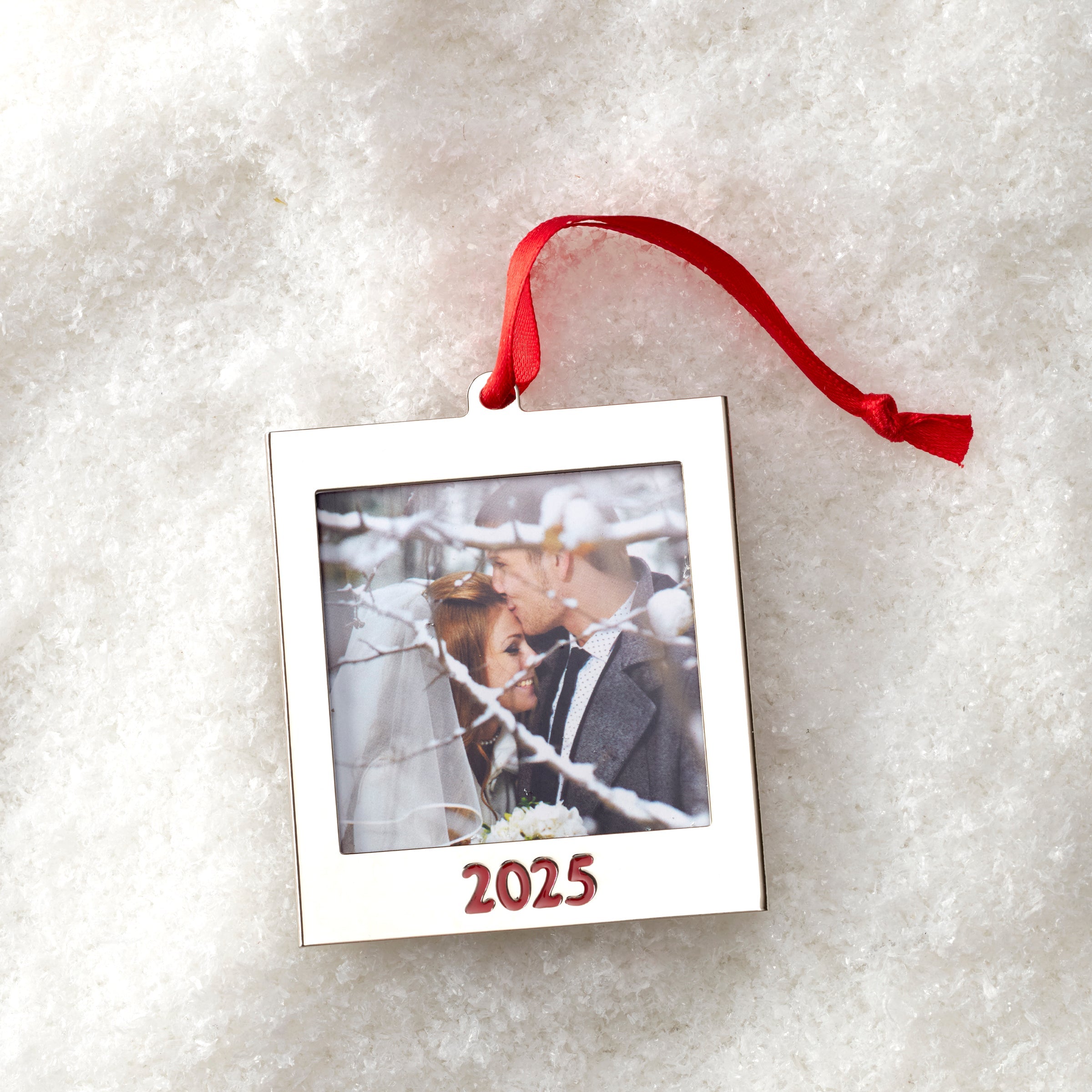 2025 Frame Charm Silverplate Ornament - Image 2