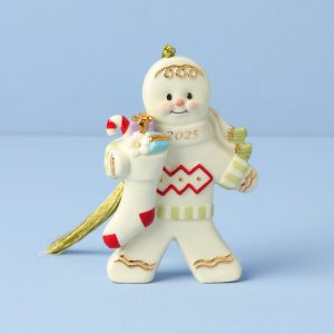 2025 Gingerbread With Stocking Ornament