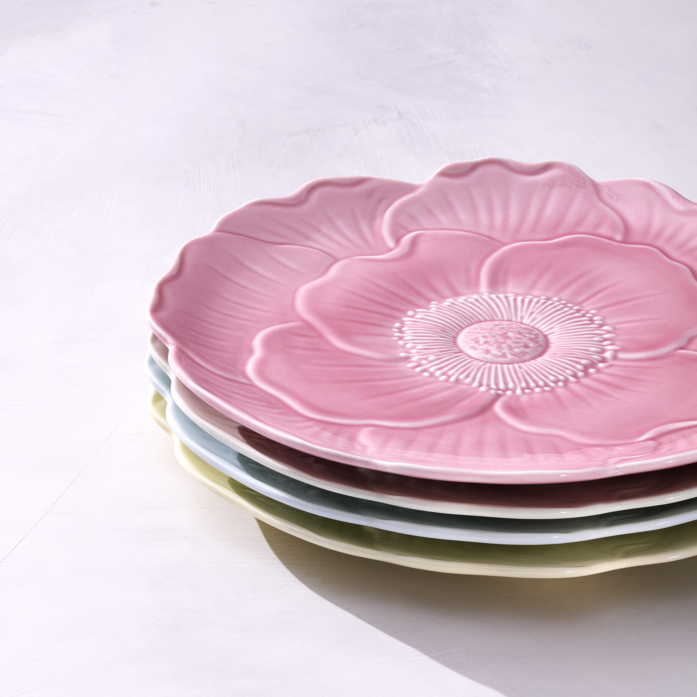 Butterfly Meadow Floral Pink Accent Plates - Set of 4 - Image 3