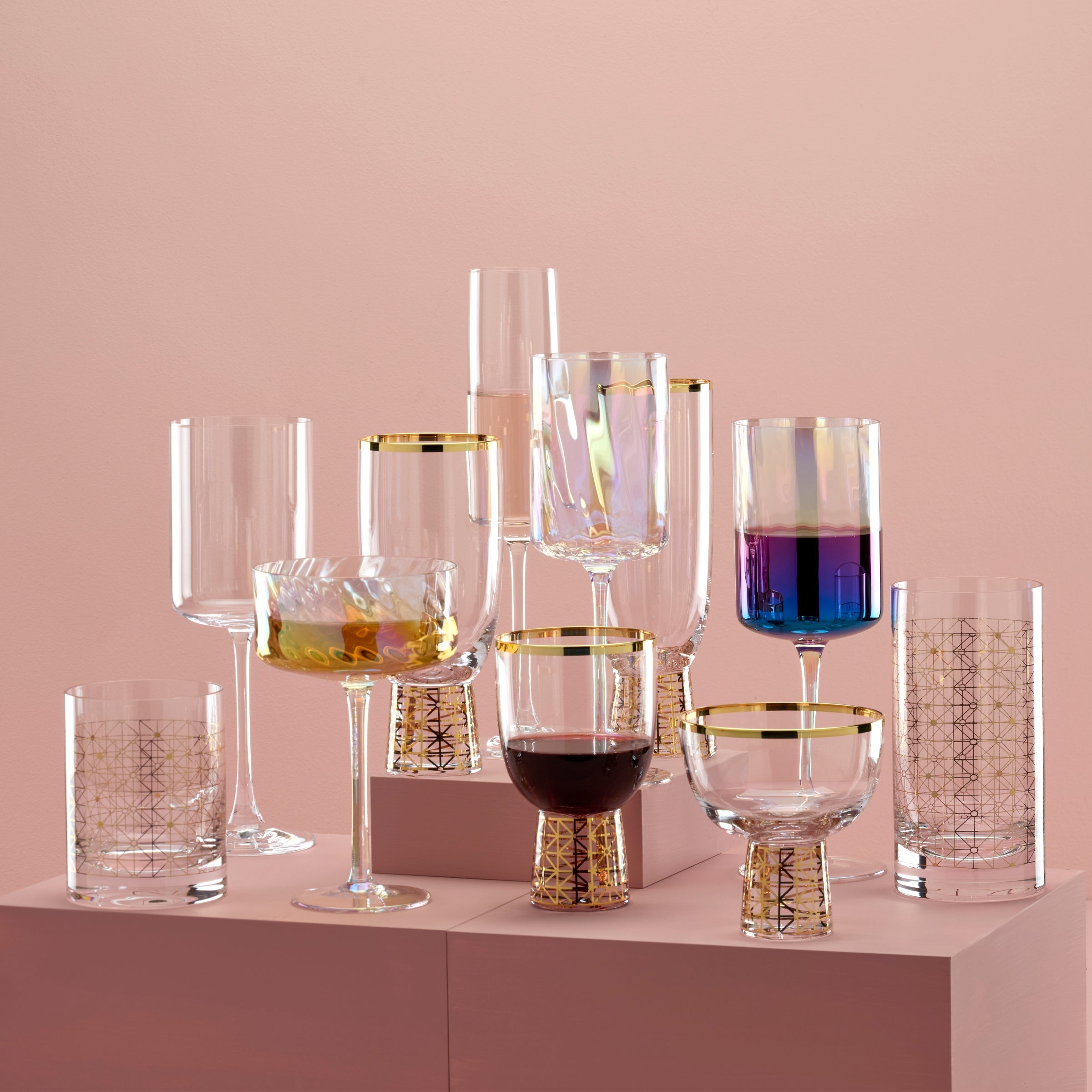 Tuscany Classics Gold Frost All- Purpose Glasses - Set Of 4 - Image 3