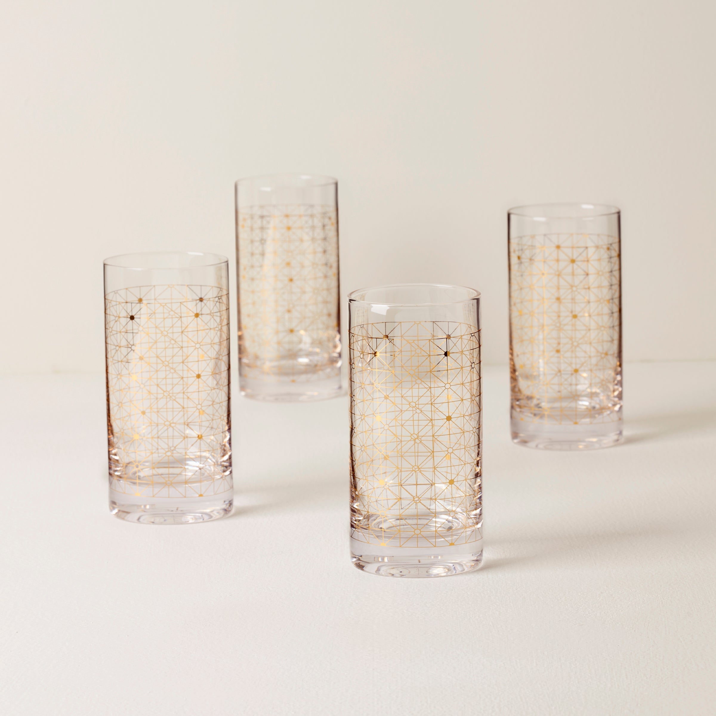 Tuscany Classics Gold Dust Highball Glasses - Set Of 4