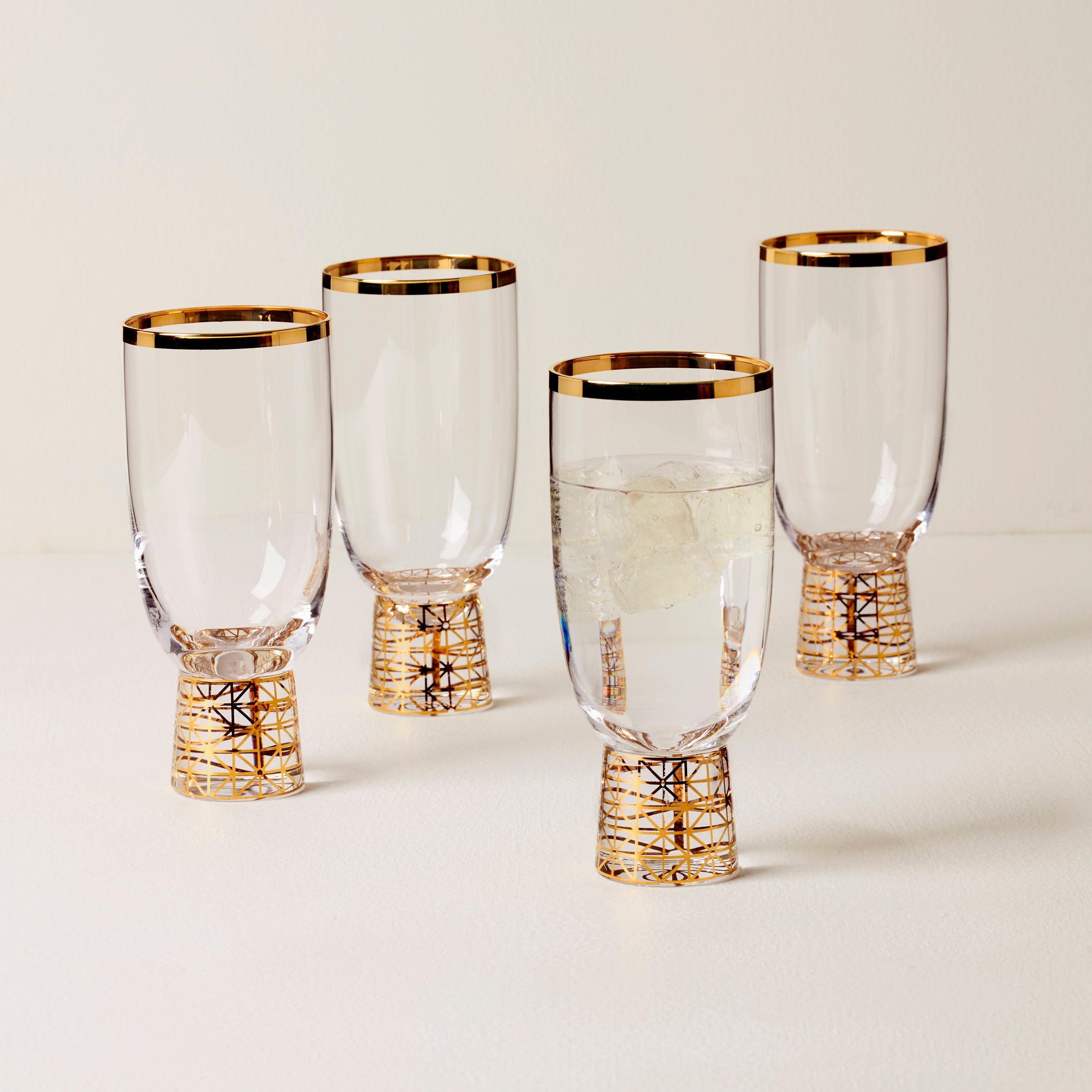 Tuscany Classics Gold Frost All- Purpose Glasses - Set Of 4 - Image 2