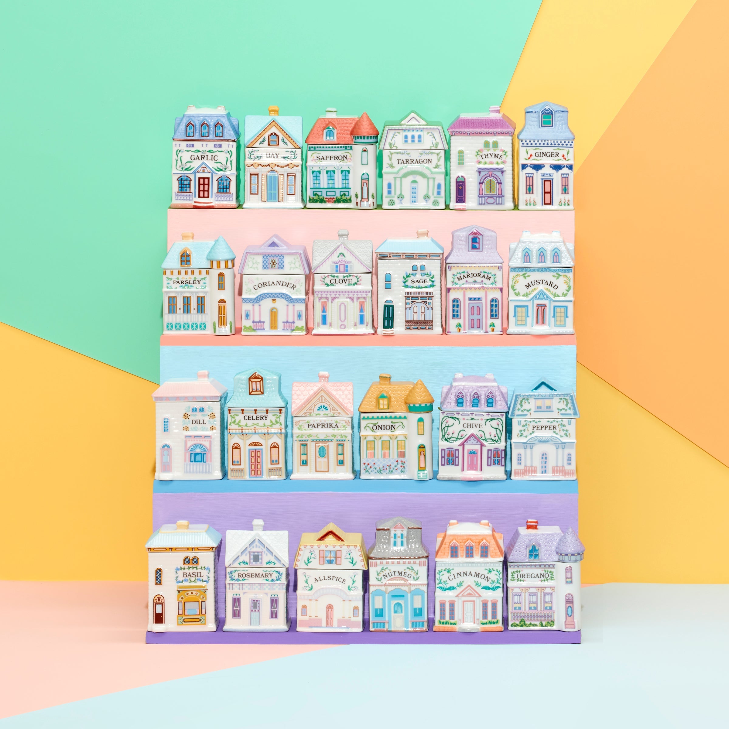 Lenox Spice Village 6-Piece Spice Jar Set - Savory - Image 2