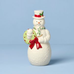 2025 Snowman With Wreath Figurine