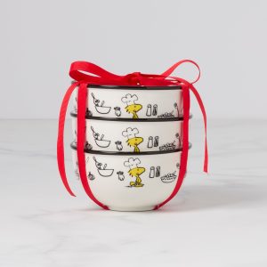 Chef Snoopy Mini Bowls - Set Of 3