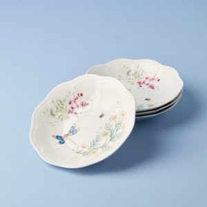 Butterfly Meadow Herbs Pasta Bowls - Set of 4