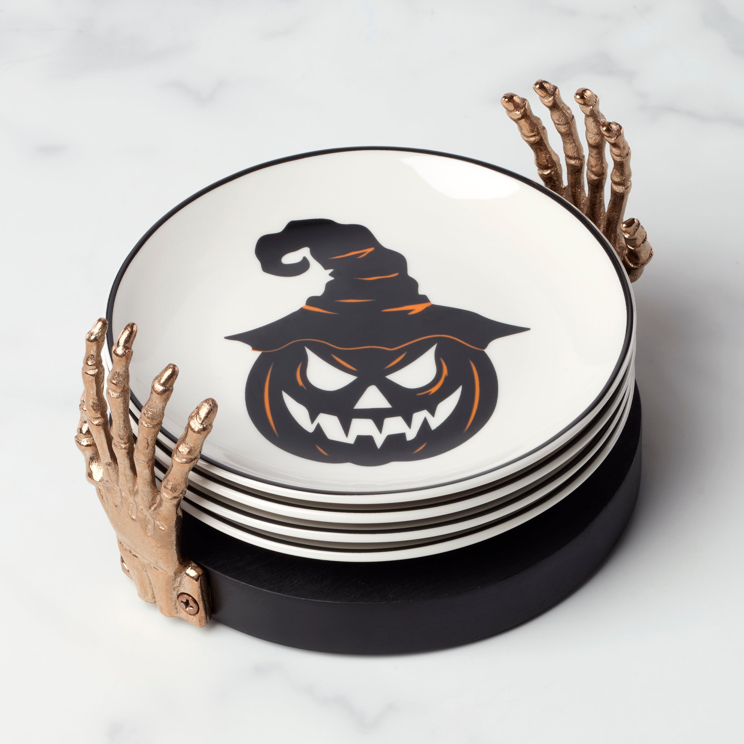 Vintro Halloween Tidbit Plates. Set of 4 - Image 7