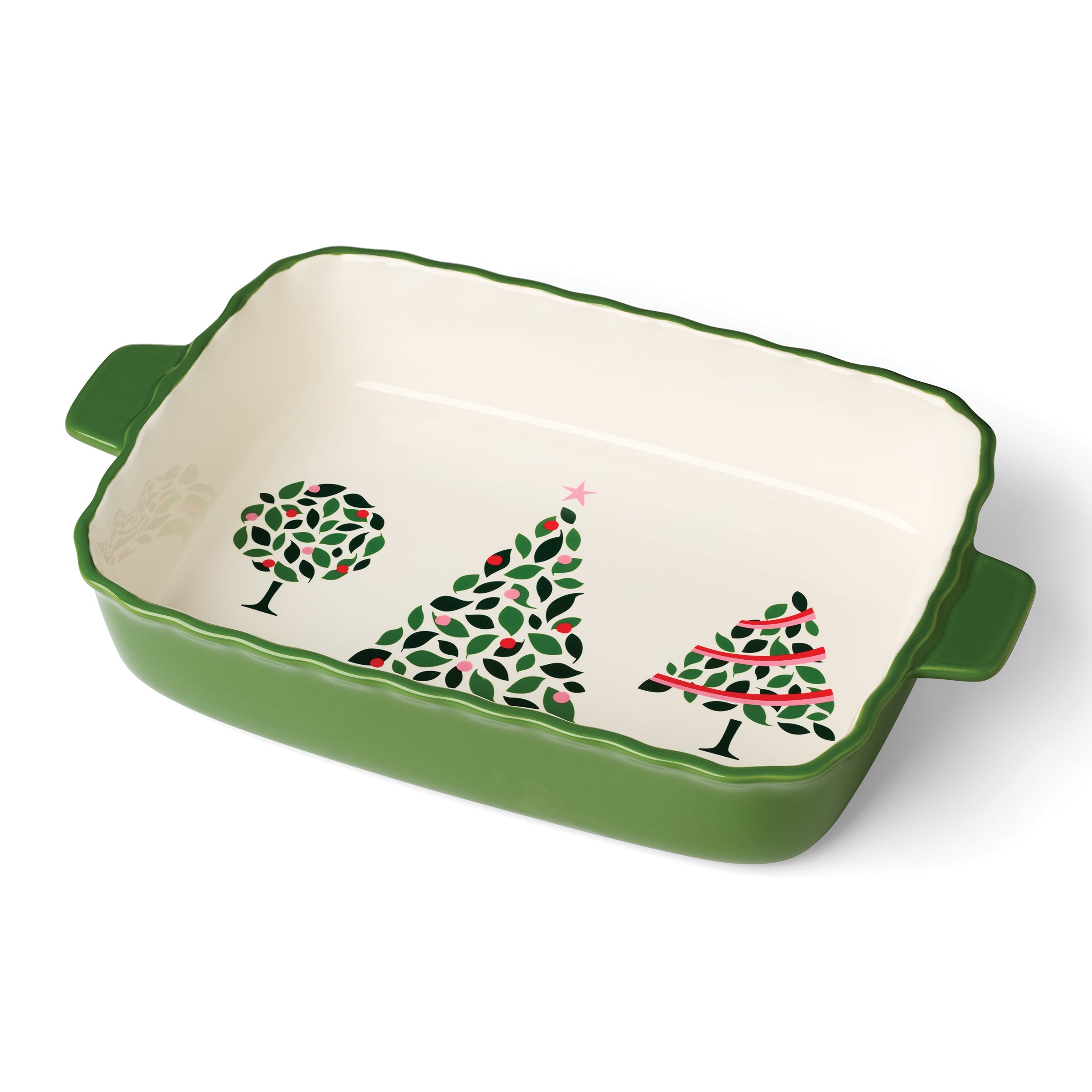 Evergreen Rectangular Scallop Baking Dish - Image 3