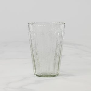 Artisan-Crafted Ruffled Glass Tumbler