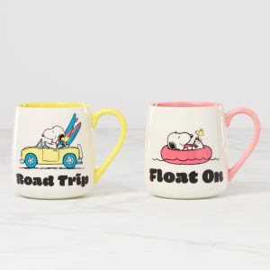 Peanuts Mugs - Set of 2 - Road Trip-Float On