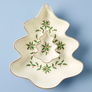 Holiday Tree Chip & Dip Set