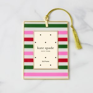 Be Jolly Mini Frame Ornament - Stripe