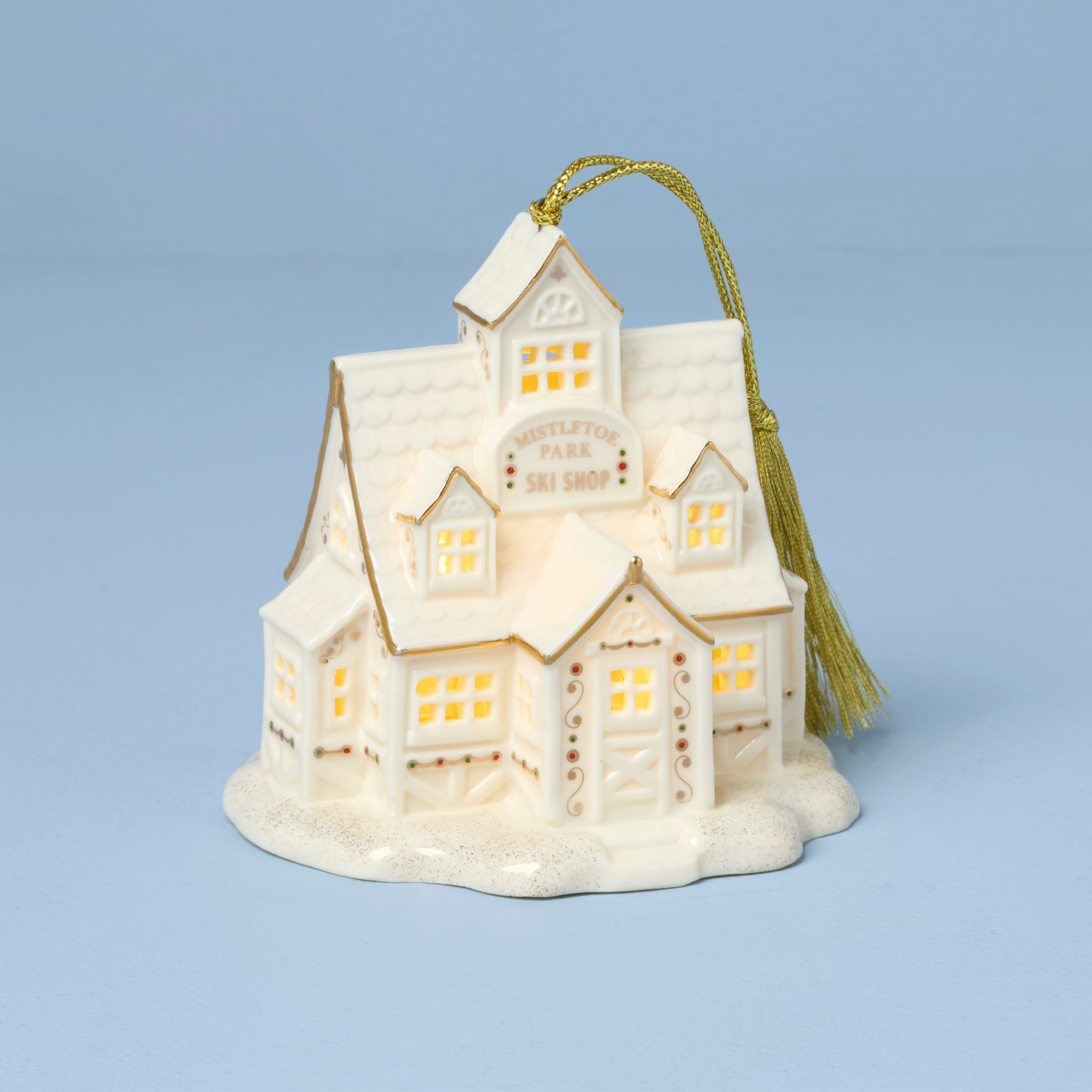 Mistletoe Park Ski Shop Lit Ornament - Image 2