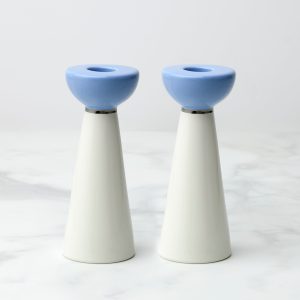 Oak Street Candlestick Holders - Set of 2