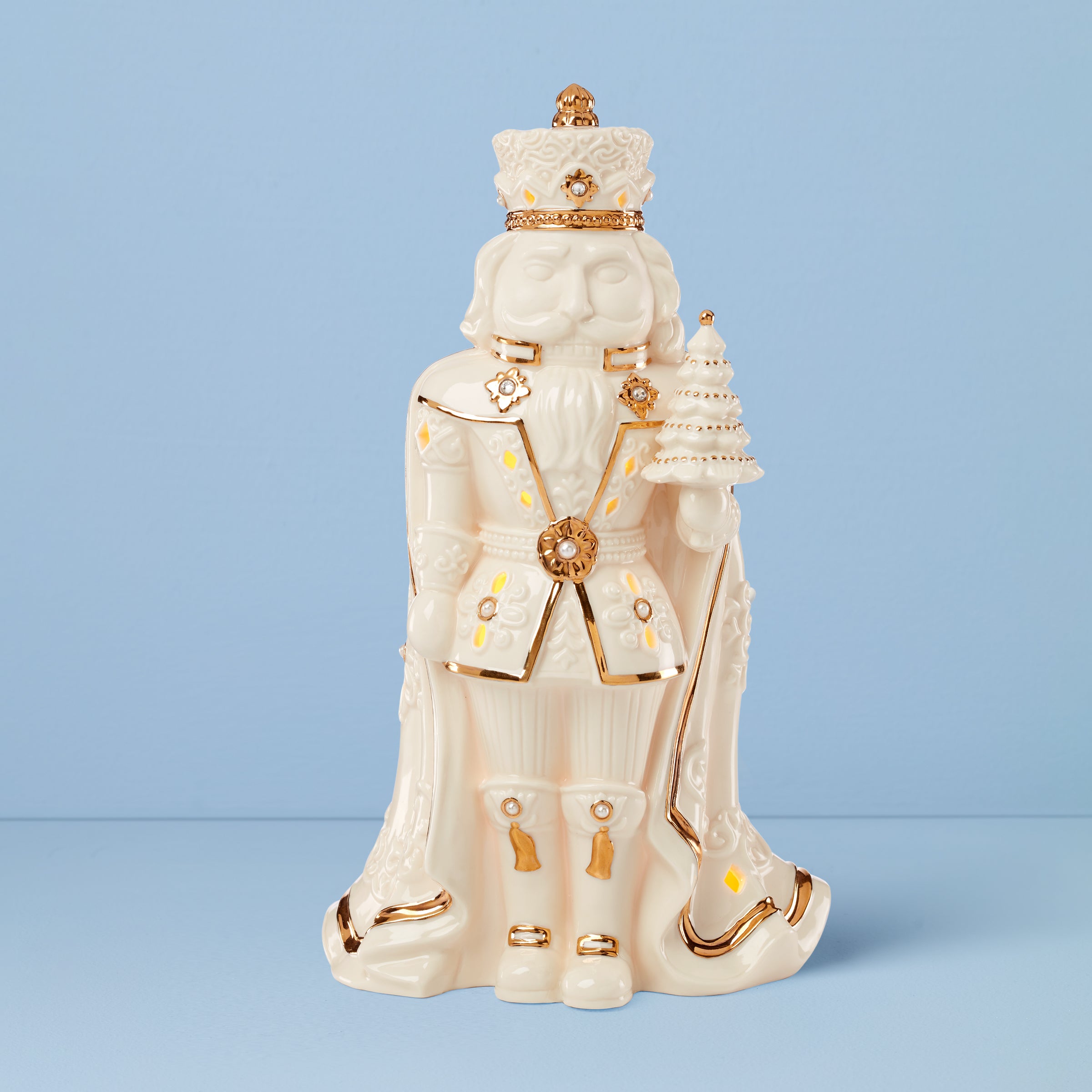 Florentine & Pearl Lit Nutcracker Figurine - Image 2