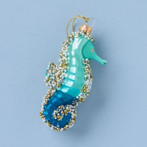 Blown Glass Sea Horse Ornament