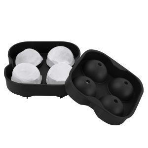 Black Round Silicone XL Ice Mold