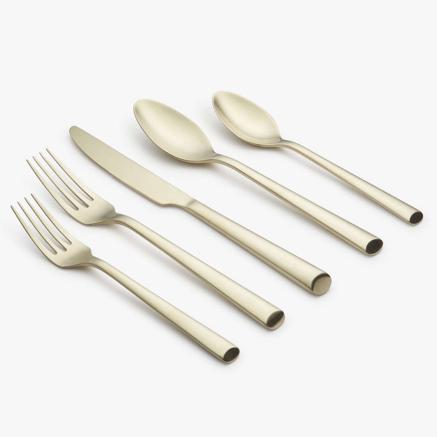 Gilda Champagne Satin 20 Piece Flatware Set - Image 2