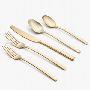 Beacon Gold Satin 16 Piece Flatware Set
