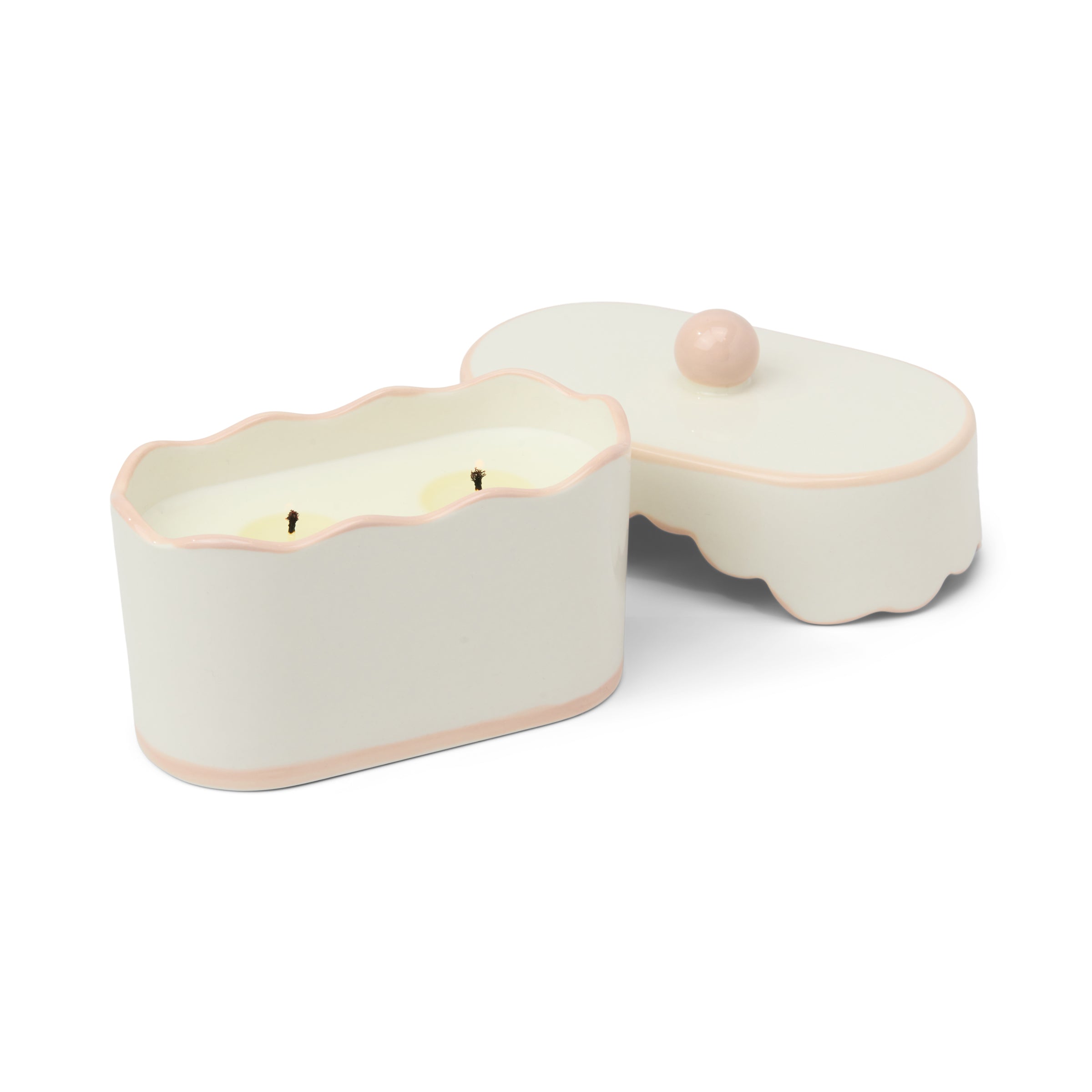 Cherie 5.5-oz Soy Wax Ceramic Candle. Yuzu Woods - Image 2