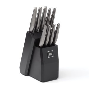 Robert Irvine 10 Piece Black Cutlery Block