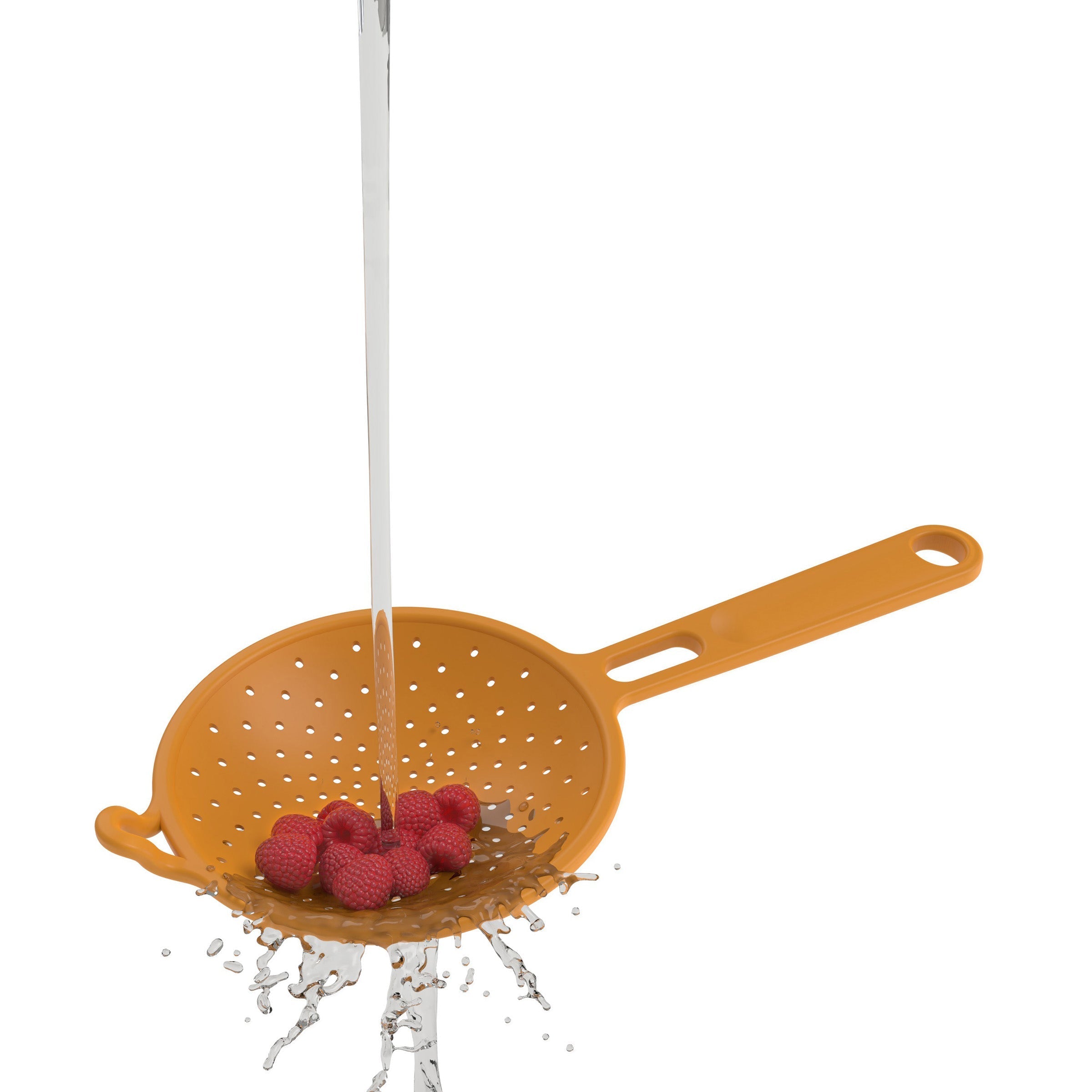 Robert Irvine 2-Piece Silicone Colander Set Orange - Image 3