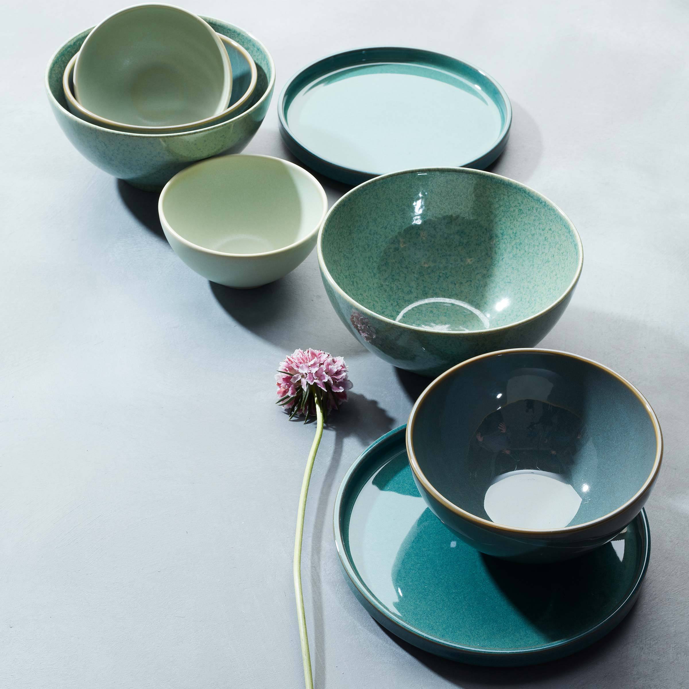 Luna Green 8-Piece Dinnerware Set - Image 2