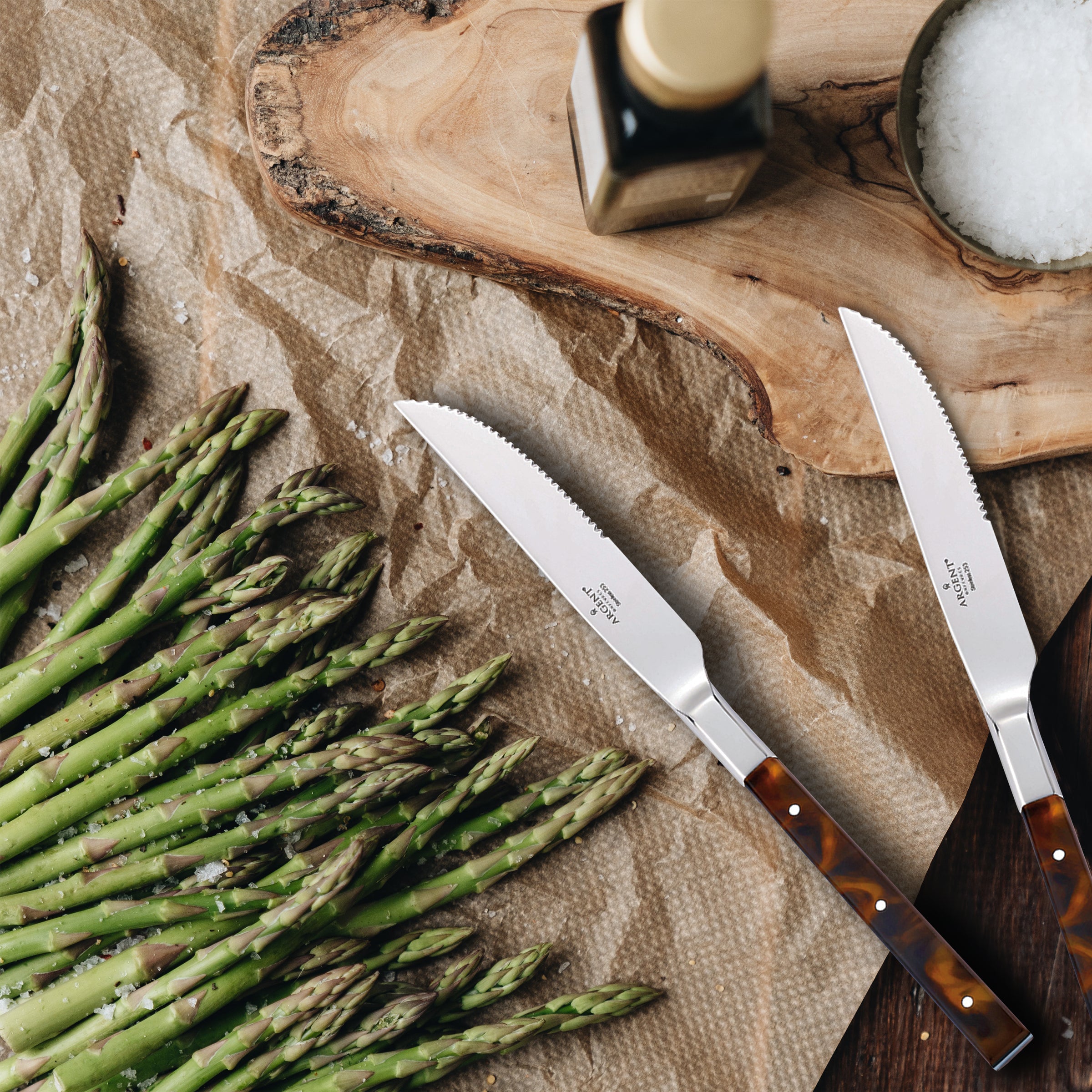 St. Laurent Tortoise Steak Knives Set of 4 - Image 3