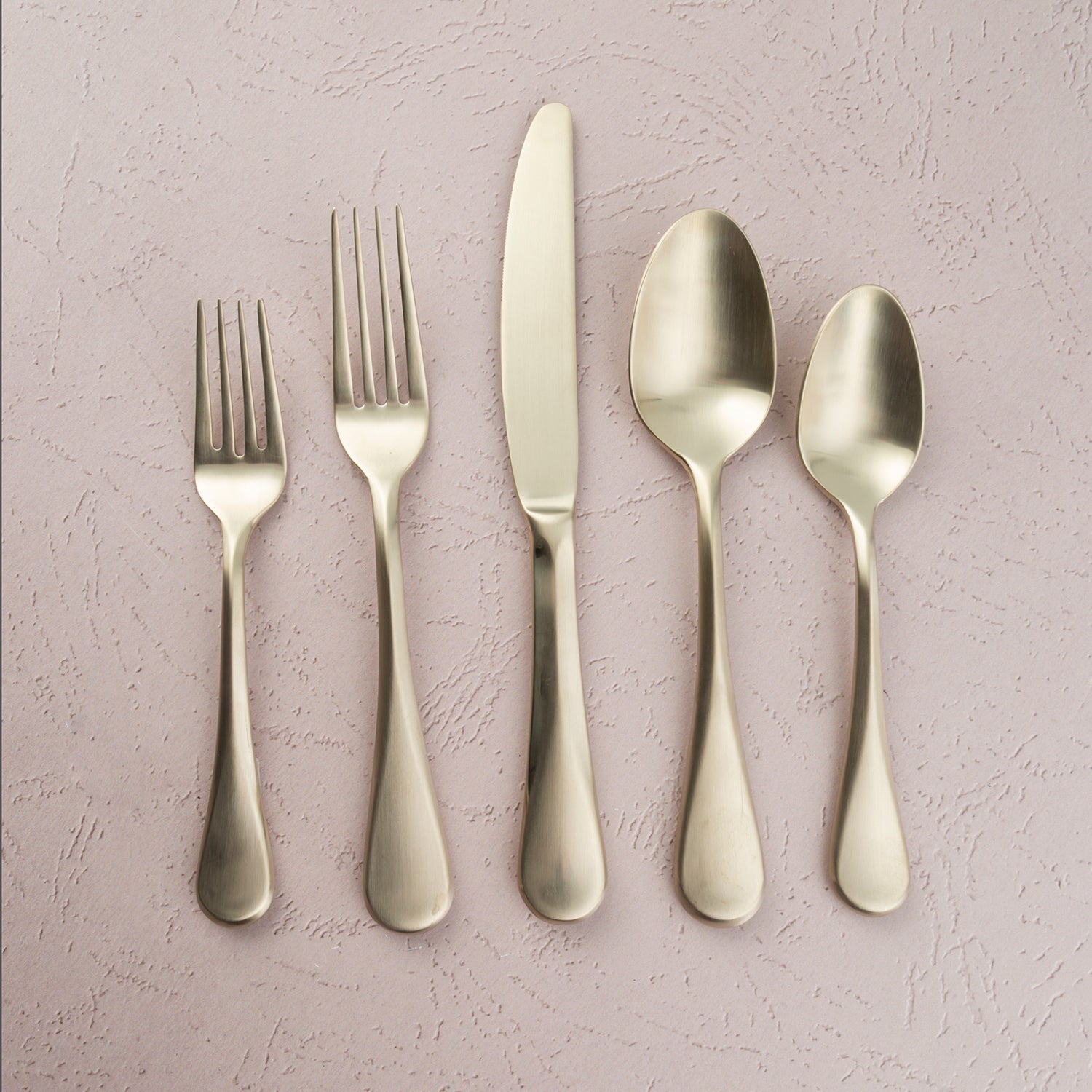 Eloquence Champagne Satin 20 Piece Flatware Set - Image 3