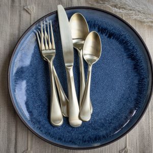 Eloquence Champagne Satin 20 Piece Flatware Set