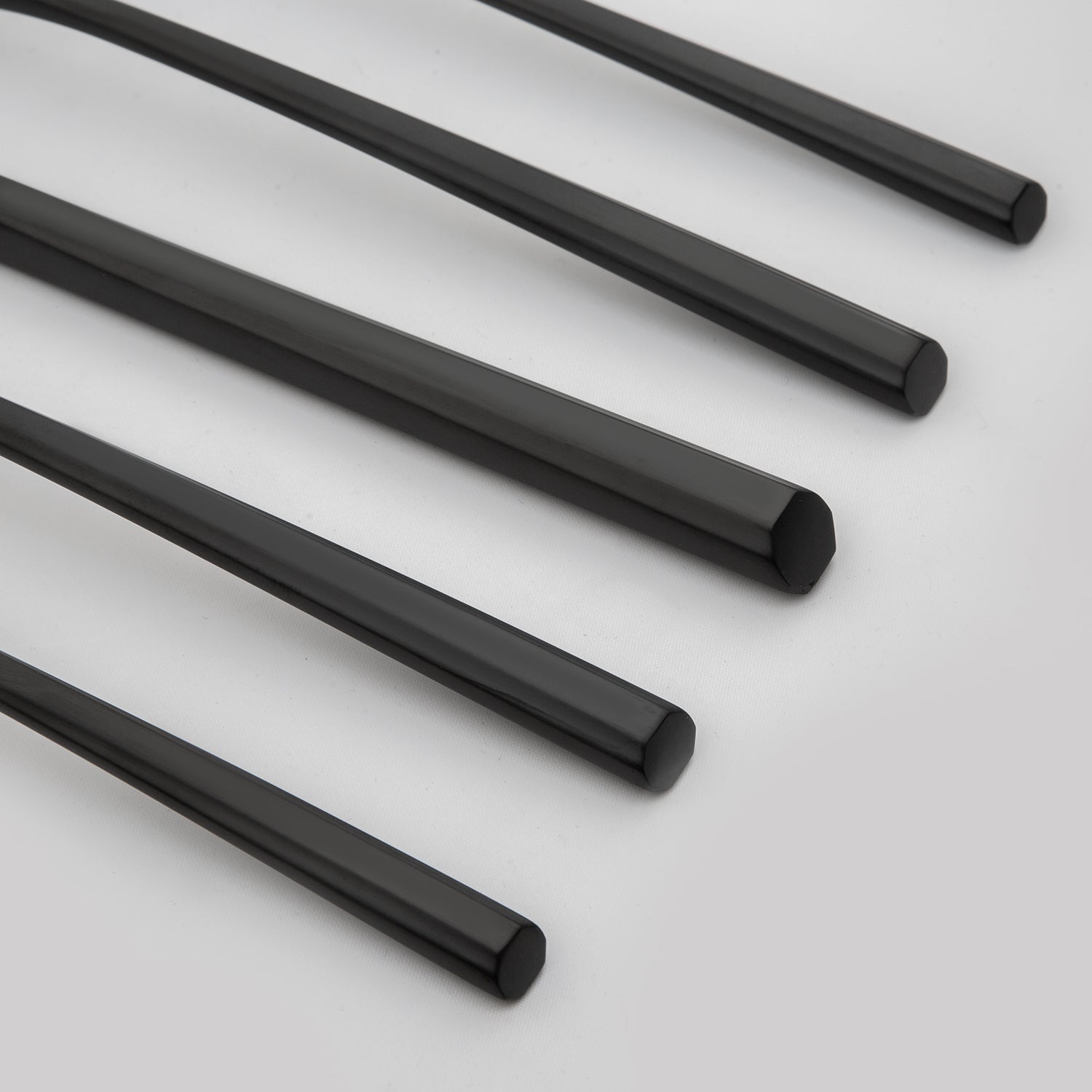 Isobel Black Satin 20 Piece Flatware Set - Image 4