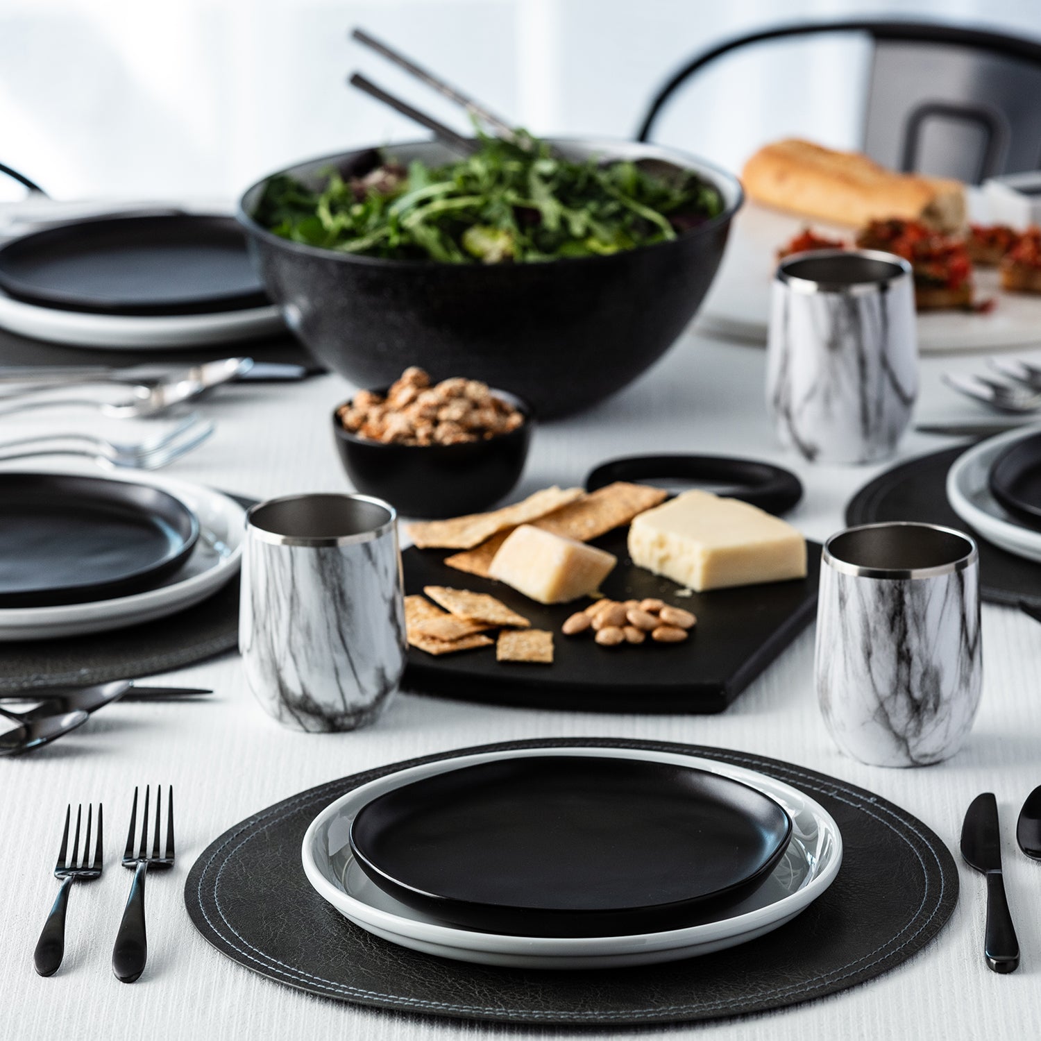 Poet Black Satin 20 Piece Flatware Set - Image 7