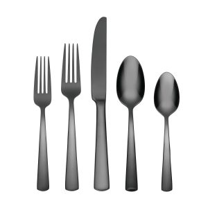 Aptitude Midnight Glossy 20 Piece Flatware Set