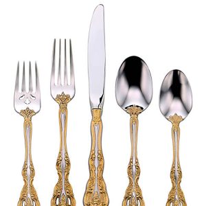 Golden Michelangelo 5 Piece Place Setting