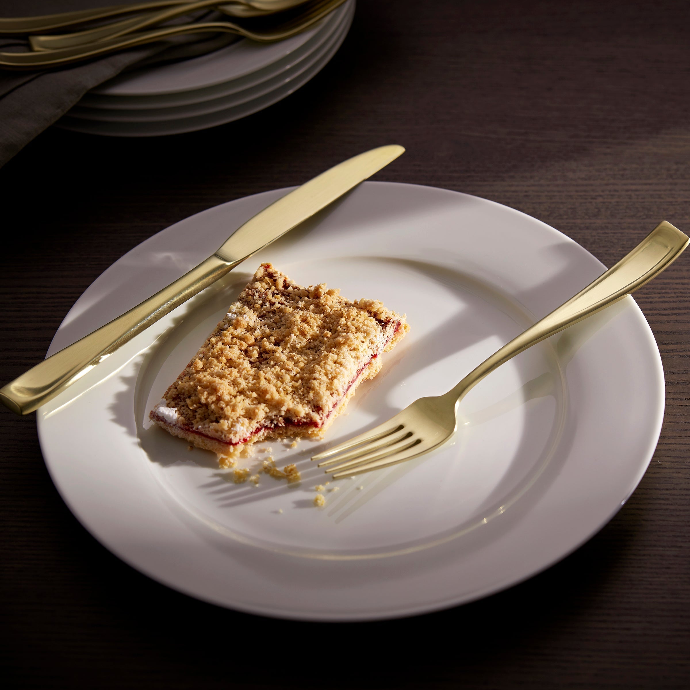 Moda Champagne Satin 20 Piece Flatware Set - Image 2